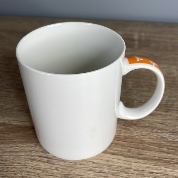 Bottoms Up Orange Cat Mug Side and Bottom Graphic Standard Coffee Tea 10oz - Picture 3 of 9